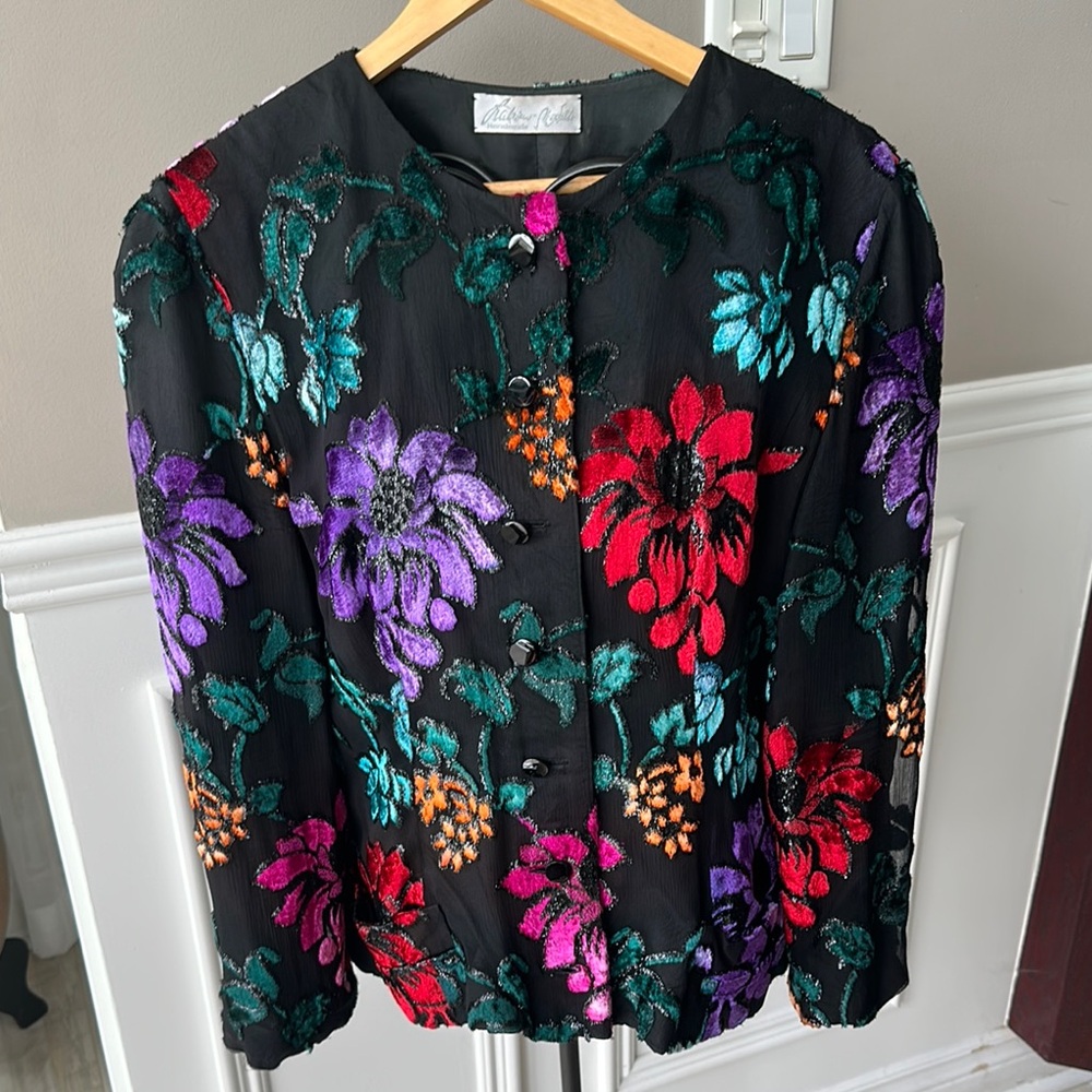 Colorful Floral Women's Blazer